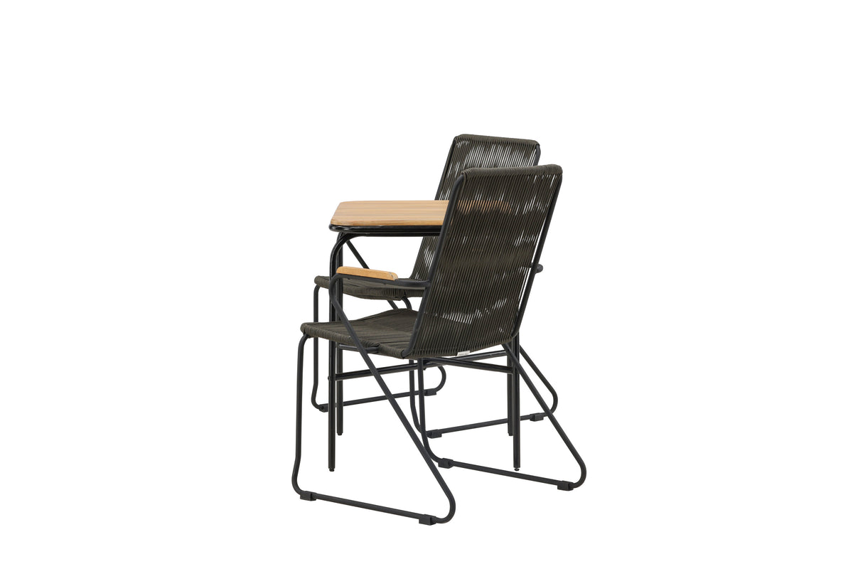 Holmbeck Rektangulär Matgrupp – Bord: 74x70x88 Stol: 63x93x60
