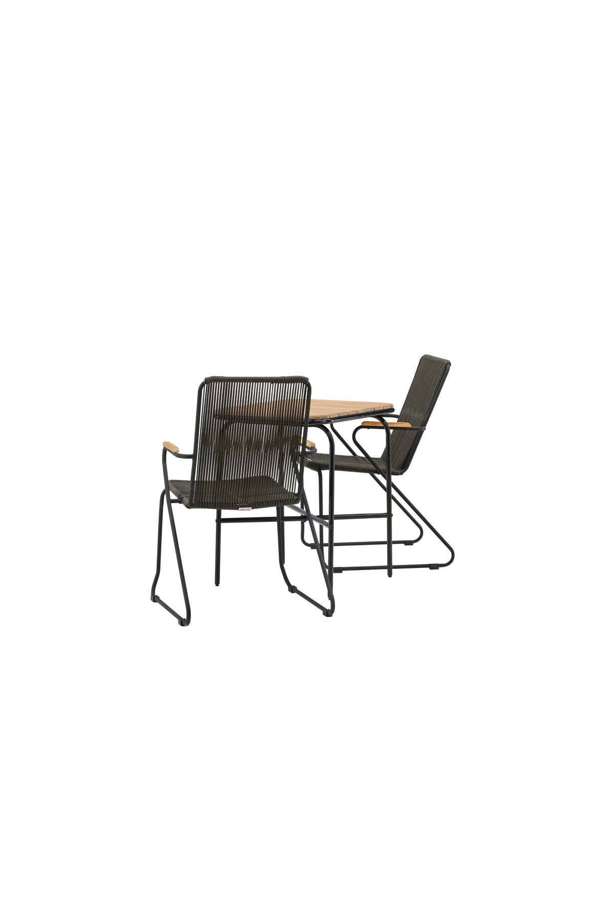 Holmbeck Rektangulär Matgrupp – Bord: 74x70x88 Stol: 63x93x60