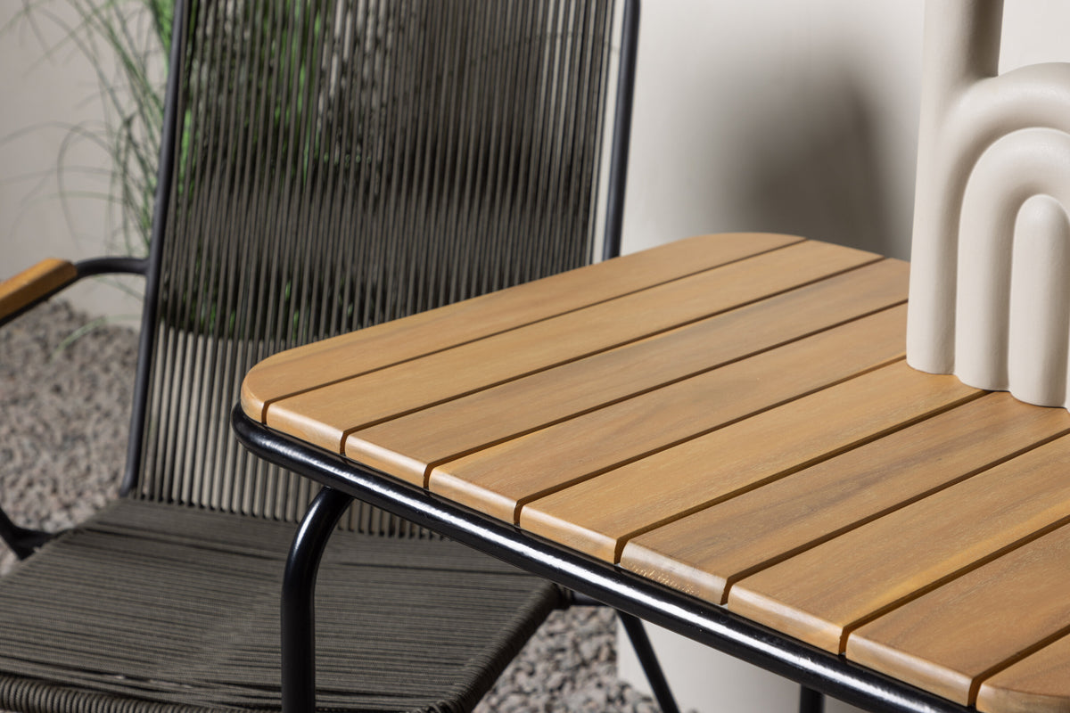 Holmbeck Rektangulär Matgrupp – Bord: 74x70x88 Stol: 63x93x60