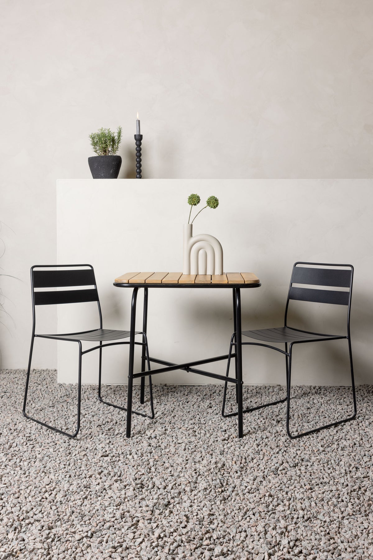 Holmbeck Rektangulär Matgrupp – Bord: 74x70x88 Stol: 54,5x78x47