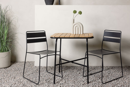 Holmbeck Rektangulär Matgrupp – Bord: 74x70x88 Stol: 54,5x78x47