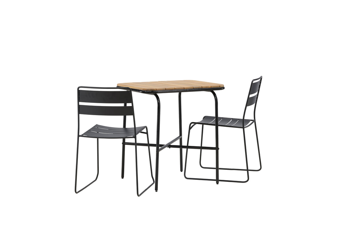Holmbeck Rektangulär Matgrupp – Bord: 74x70x88 Stol: 54,5x78x47