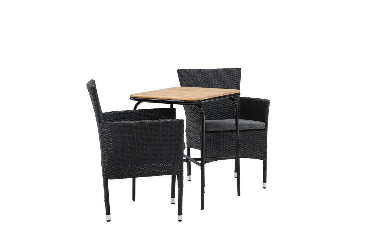 Holmbeck Rektangulär Matgrupp – Bord: 74x70x88 Stol: 60x86,5x58