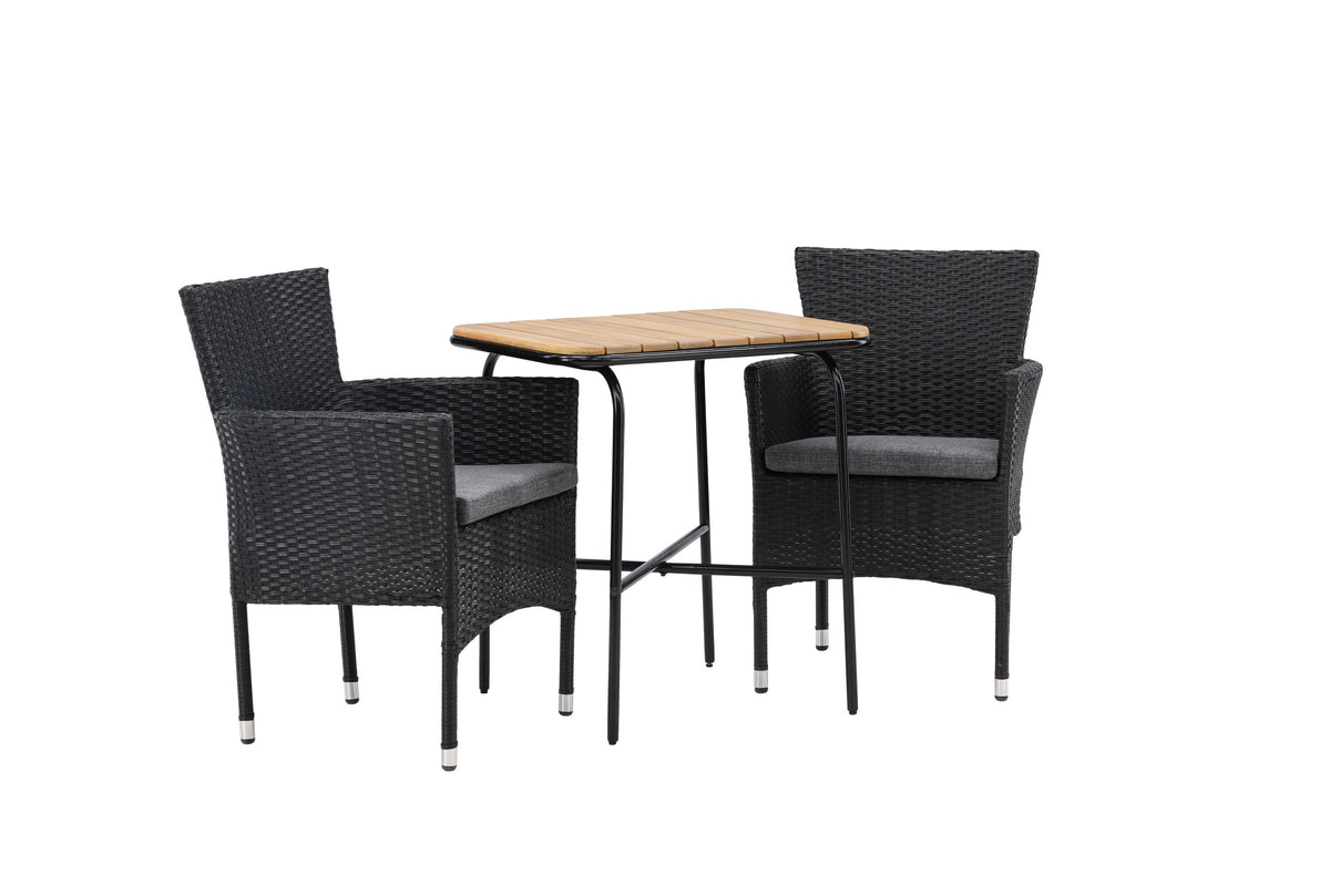 Holmbeck Rektangulär Matgrupp – Bord: 74x70x88 Stol: 60x86,5x58