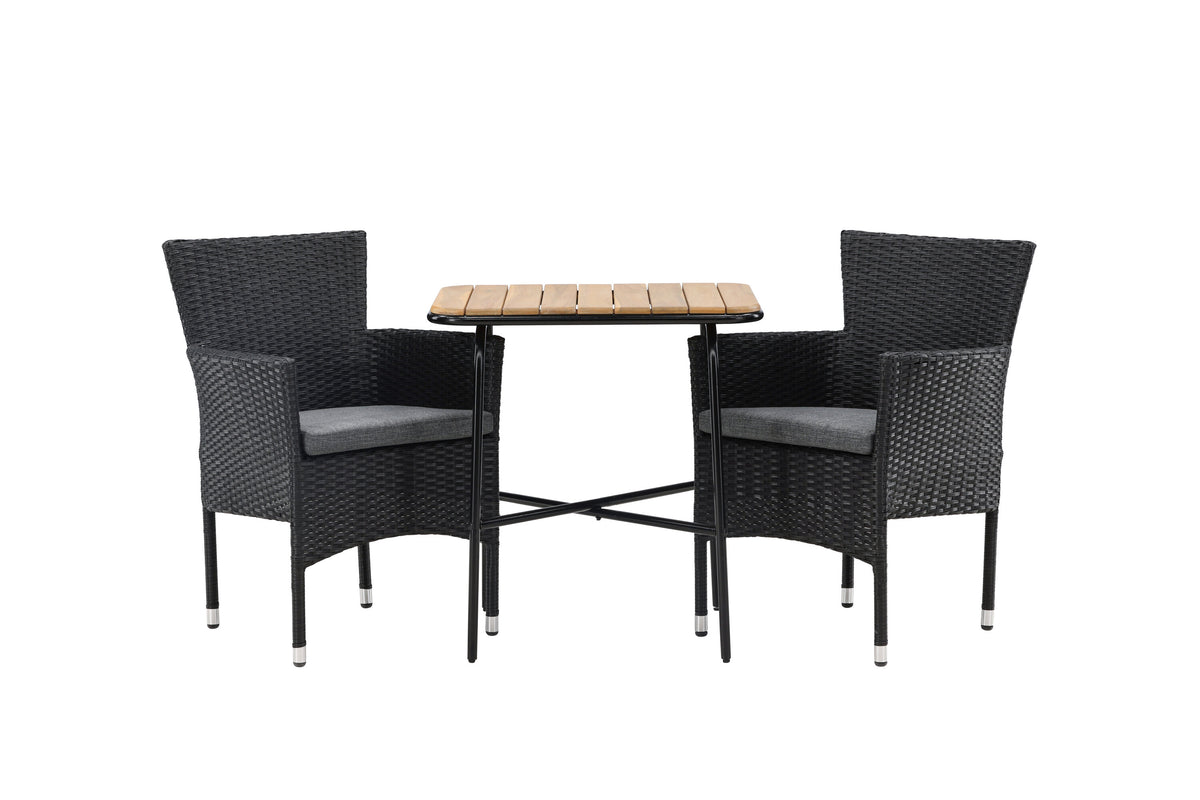 Holmbeck Rektangulär Matgrupp – Bord: 74x70x88 Stol: 60x86,5x58