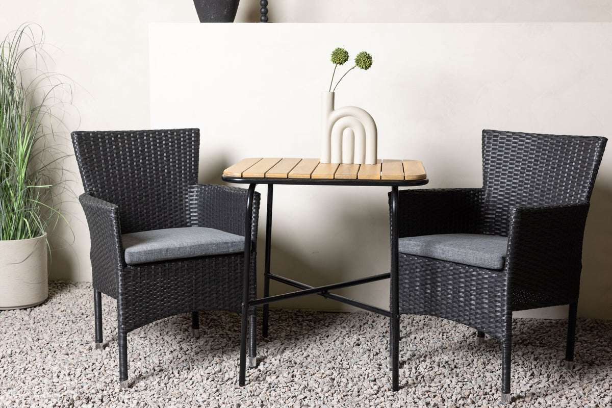 Holmbeck Rektangulär Matgrupp – Bord: 74x70x88 Stol: 60x86,5x58