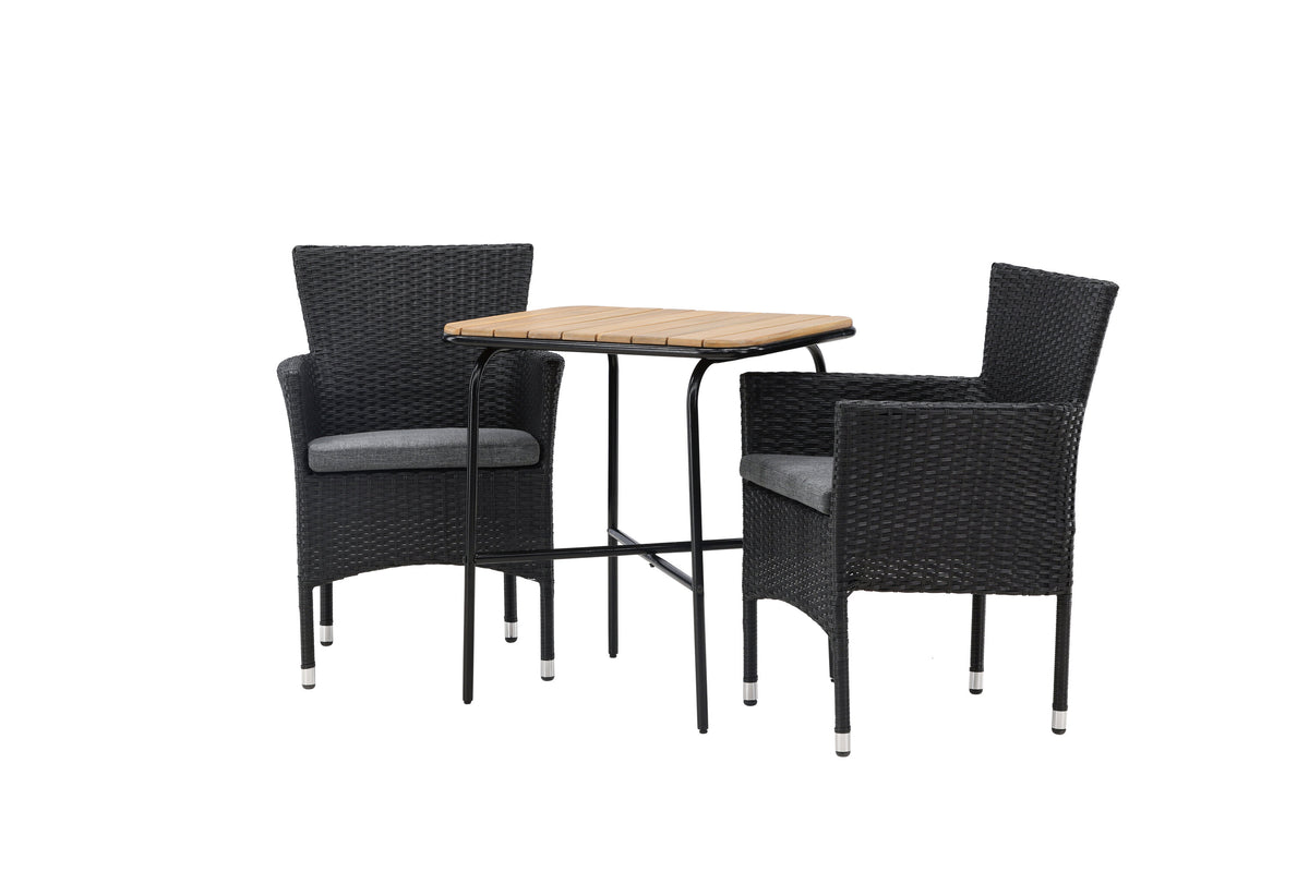 Holmbeck Rektangulär Matgrupp – Bord: 74x70x88 Stol: 60x86,5x58