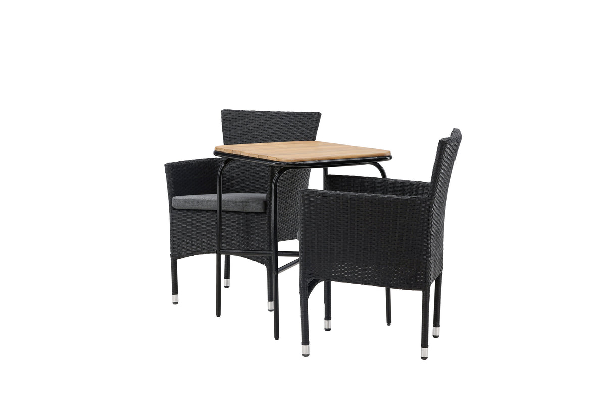 Holmbeck Rektangulär Matgrupp – Bord: 74x70x88 Stol: 60x86,5x58