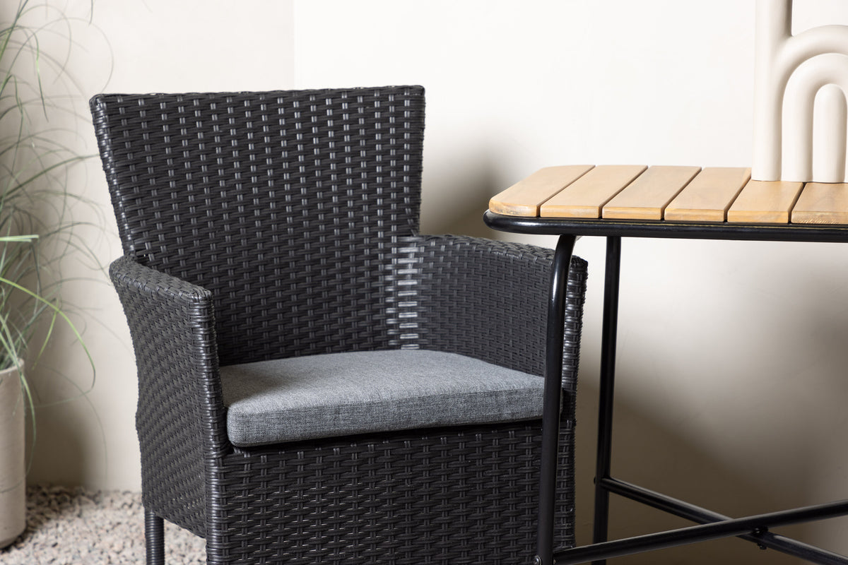 Holmbeck Rektangulär Matgrupp – Bord: 74x70x88 Stol: 60x86,5x58