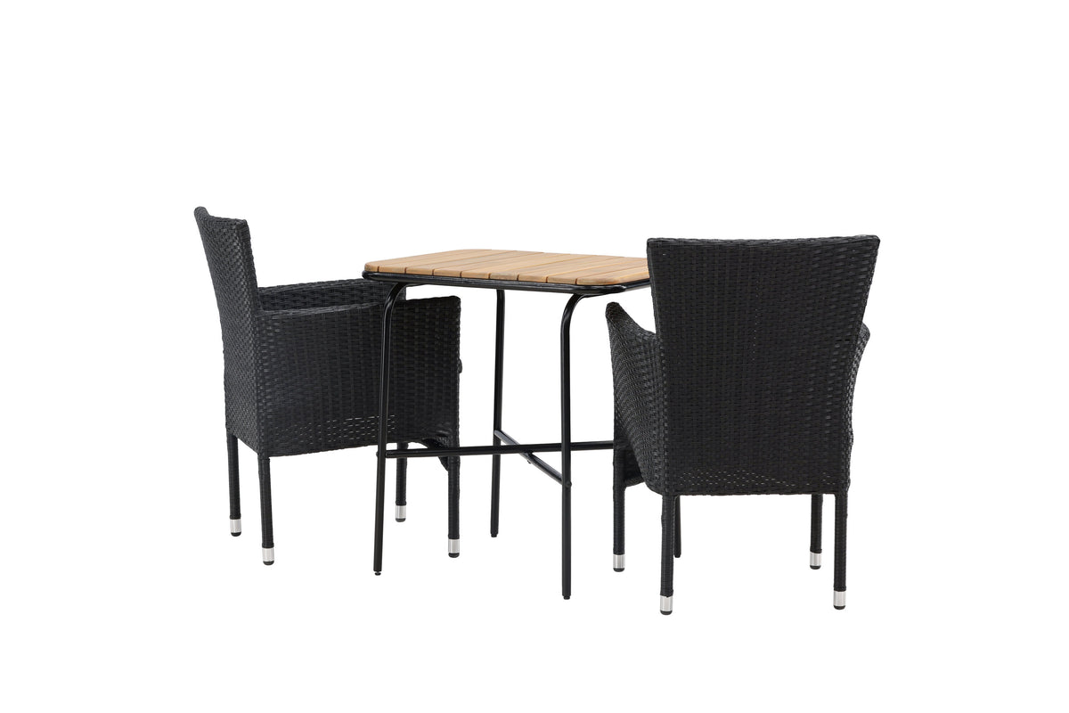 Holmbeck Rektangulär Matgrupp – Bord: 74x70x88 Stol: 60x86,5x58