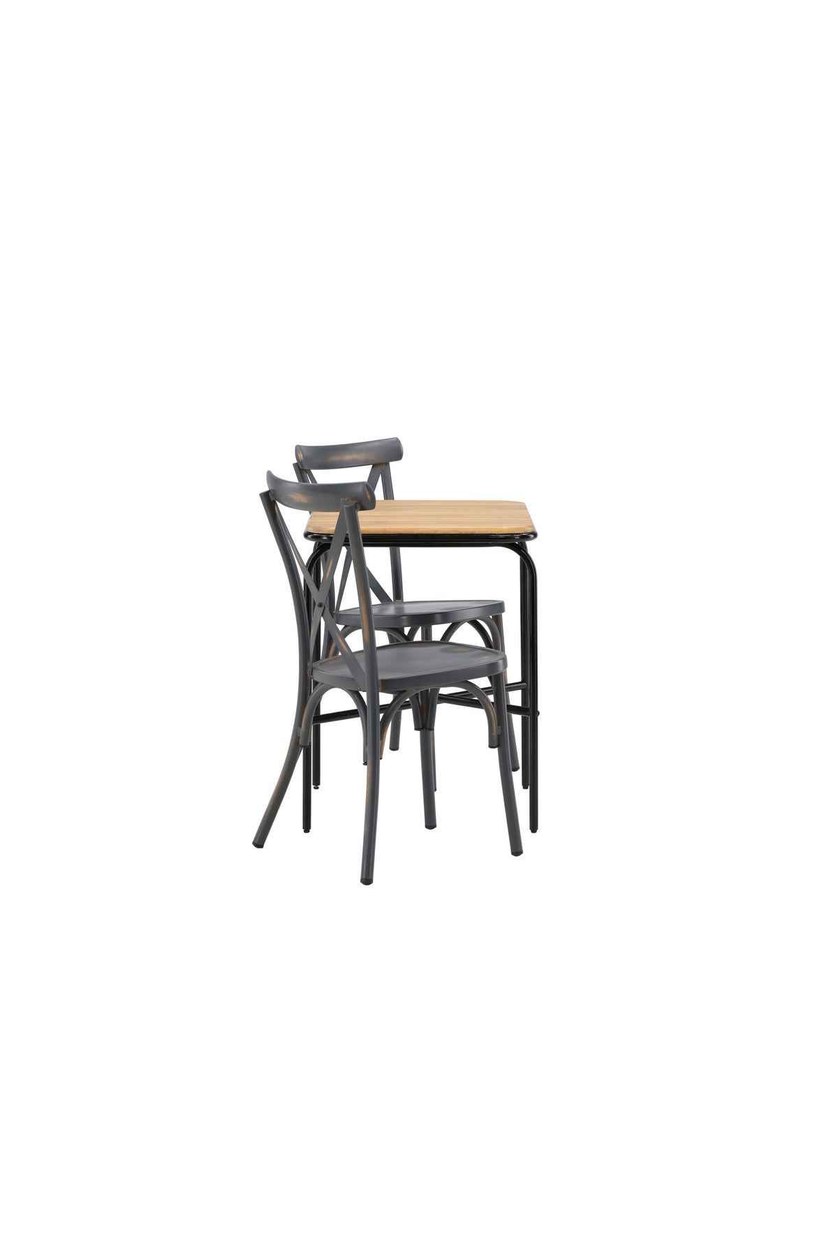 Holmbeck Rektangulär Matgrupp – Bord: 74x70x88 Stol: 48x88x48