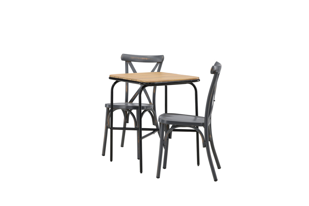 Holmbeck Rektangulär Matgrupp – Bord: 74x70x88 Stol: 48x88x48