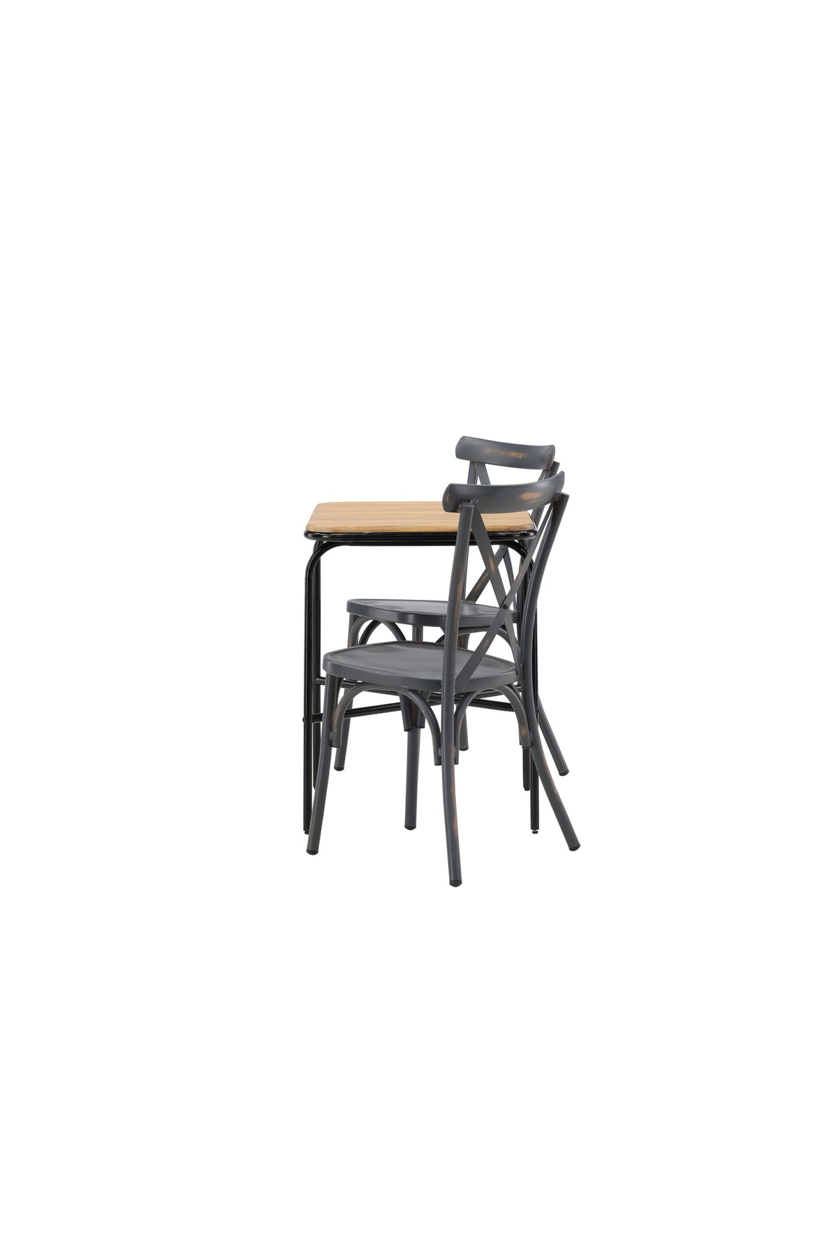 Holmbeck Rektangulär Matgrupp – Bord: 74x70x88 Stol: 48x88x48