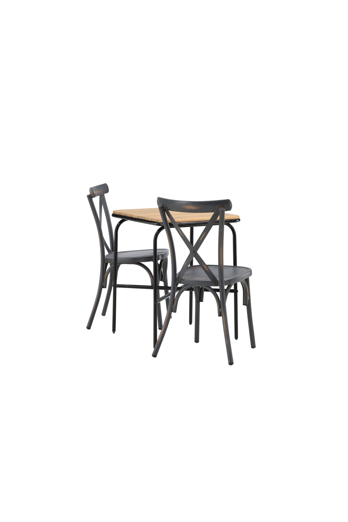 Holmbeck Rektangulär Matgrupp – Bord: 74x70x88 Stol: 48x88x48