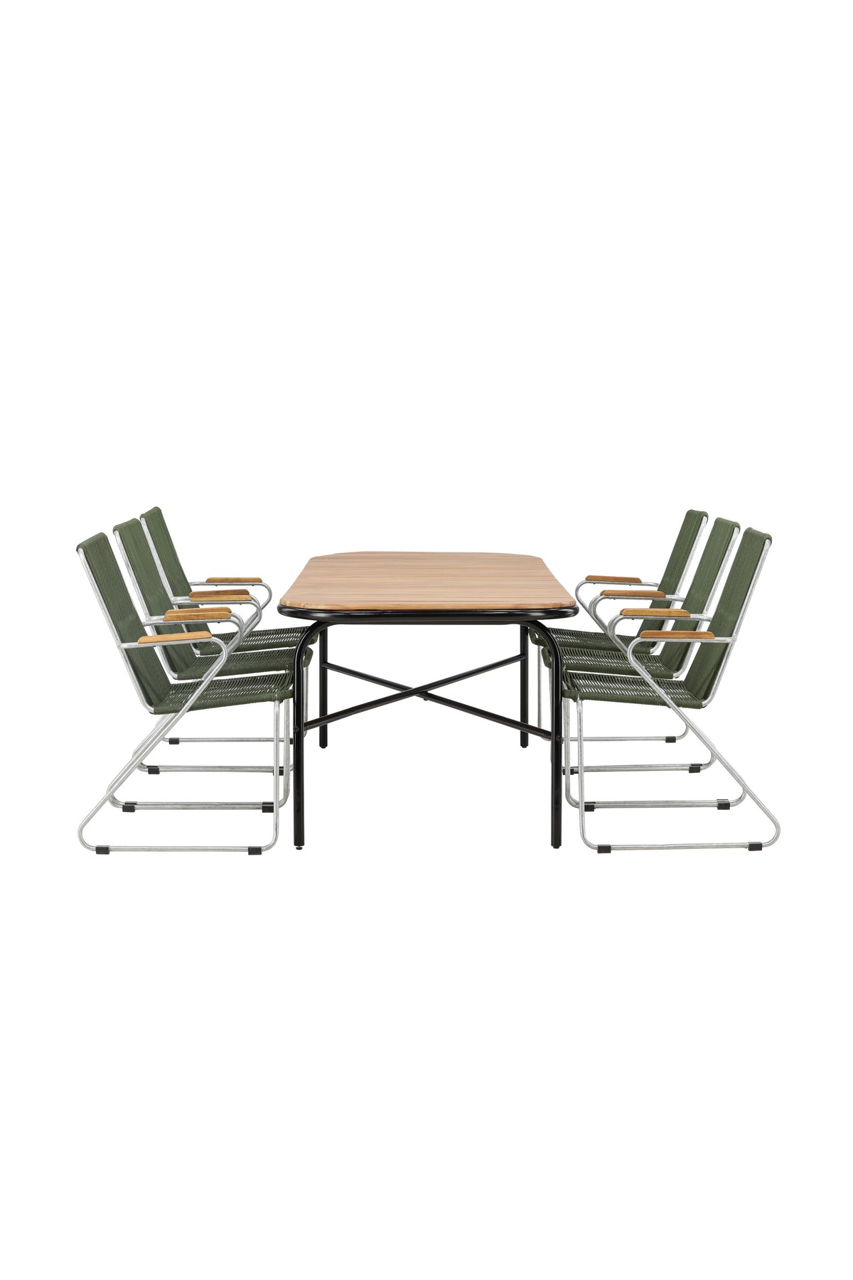 Holmbeck Matbord med Bois Stolarna – Bord: 75x200x90 Stol: 63x93x60