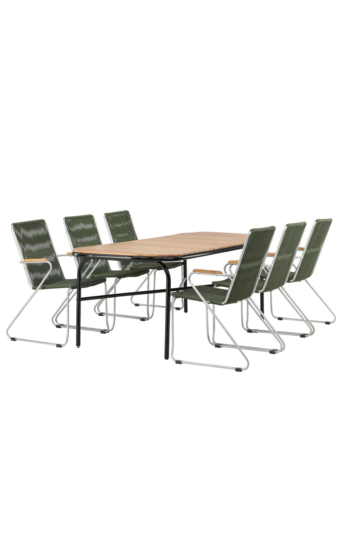 Holmbeck Matbord med Bois Stolarna – Bord: 75x200x90 Stol: 63x93x60