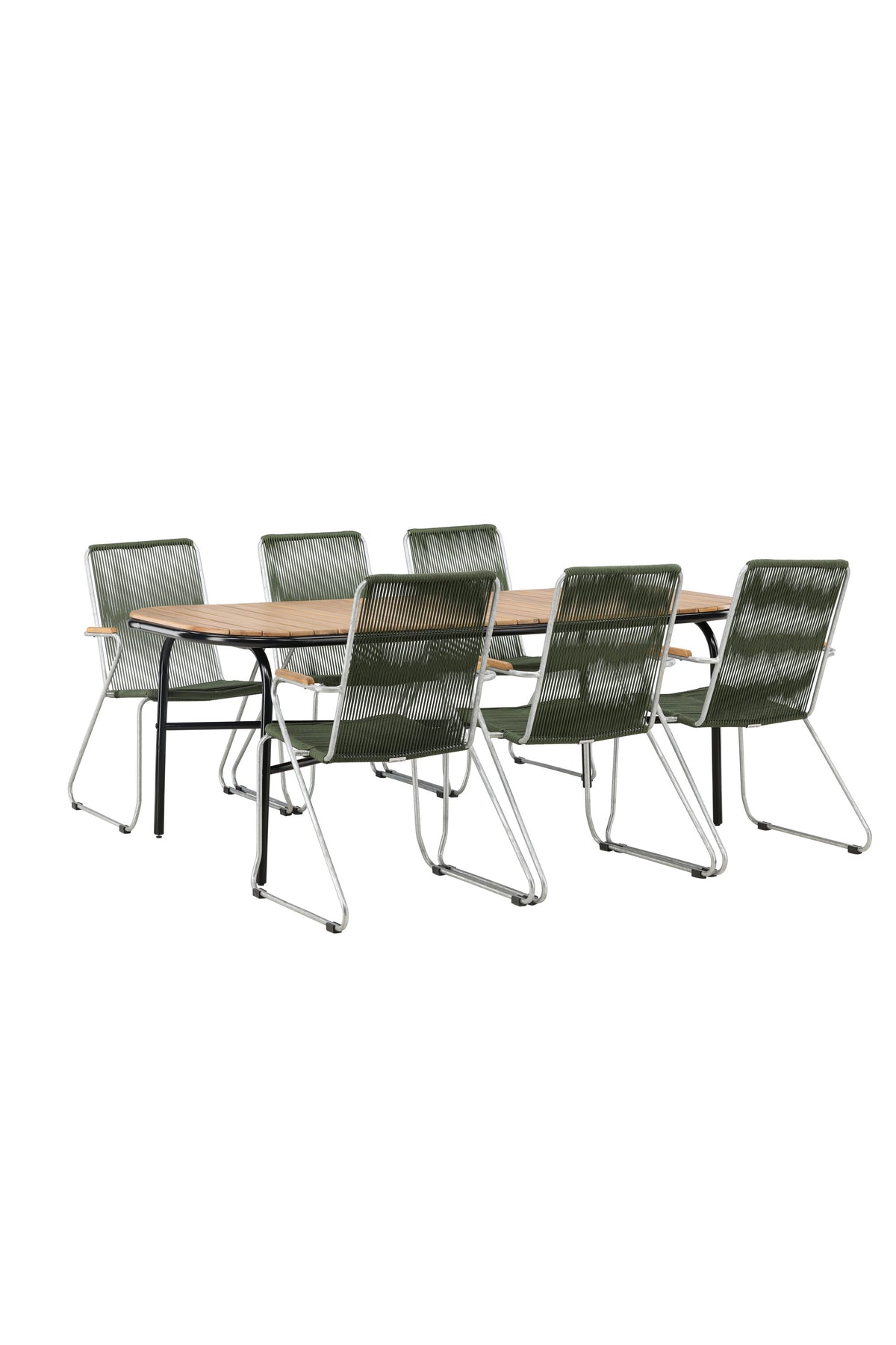 Holmbeck Matbord med Bois Stolarna – Bord: 75x200x90 Stol: 63x93x60