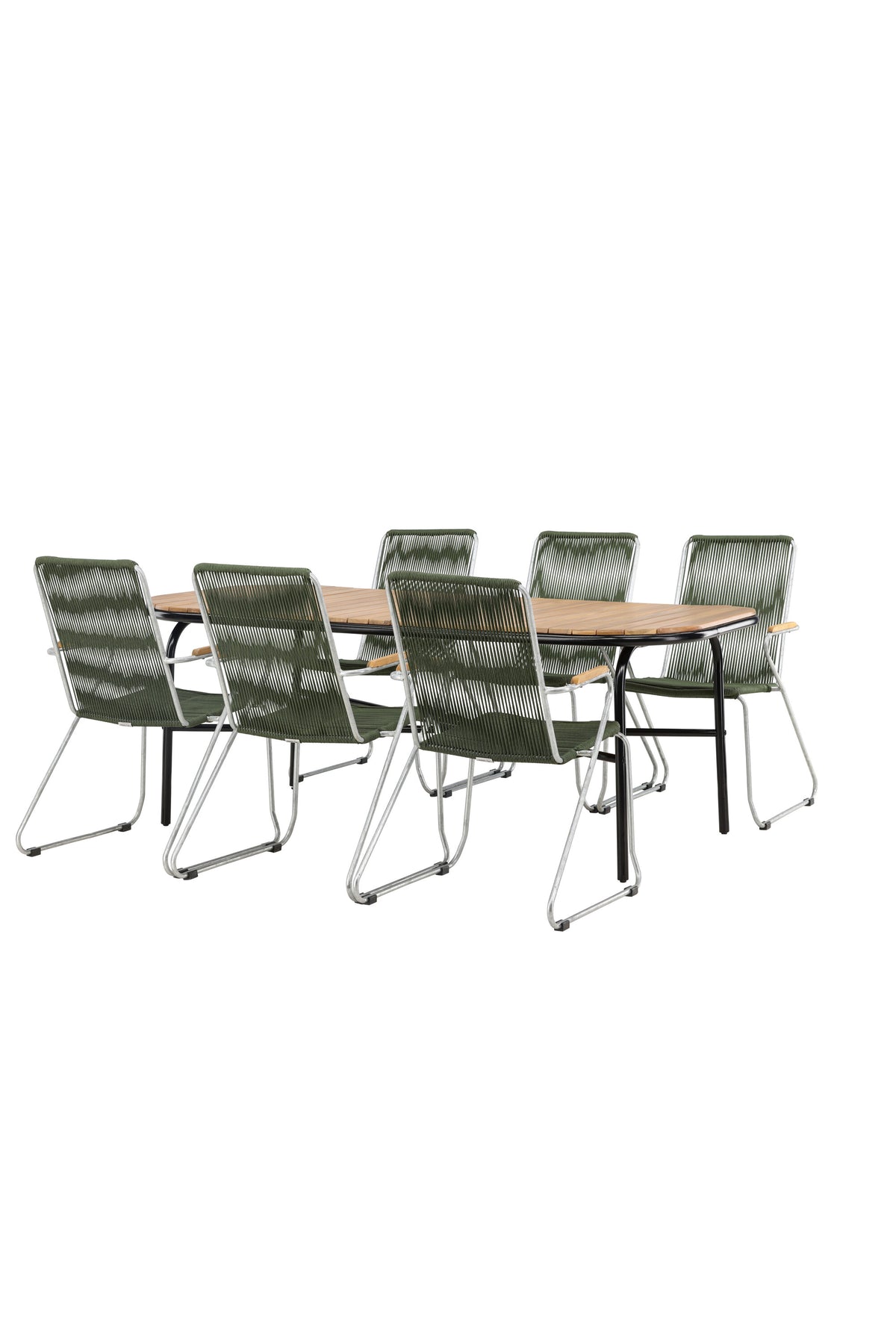 Holmbeck Matbord med Bois Stolarna – Bord: 75x200x90 Stol: 63x93x60
