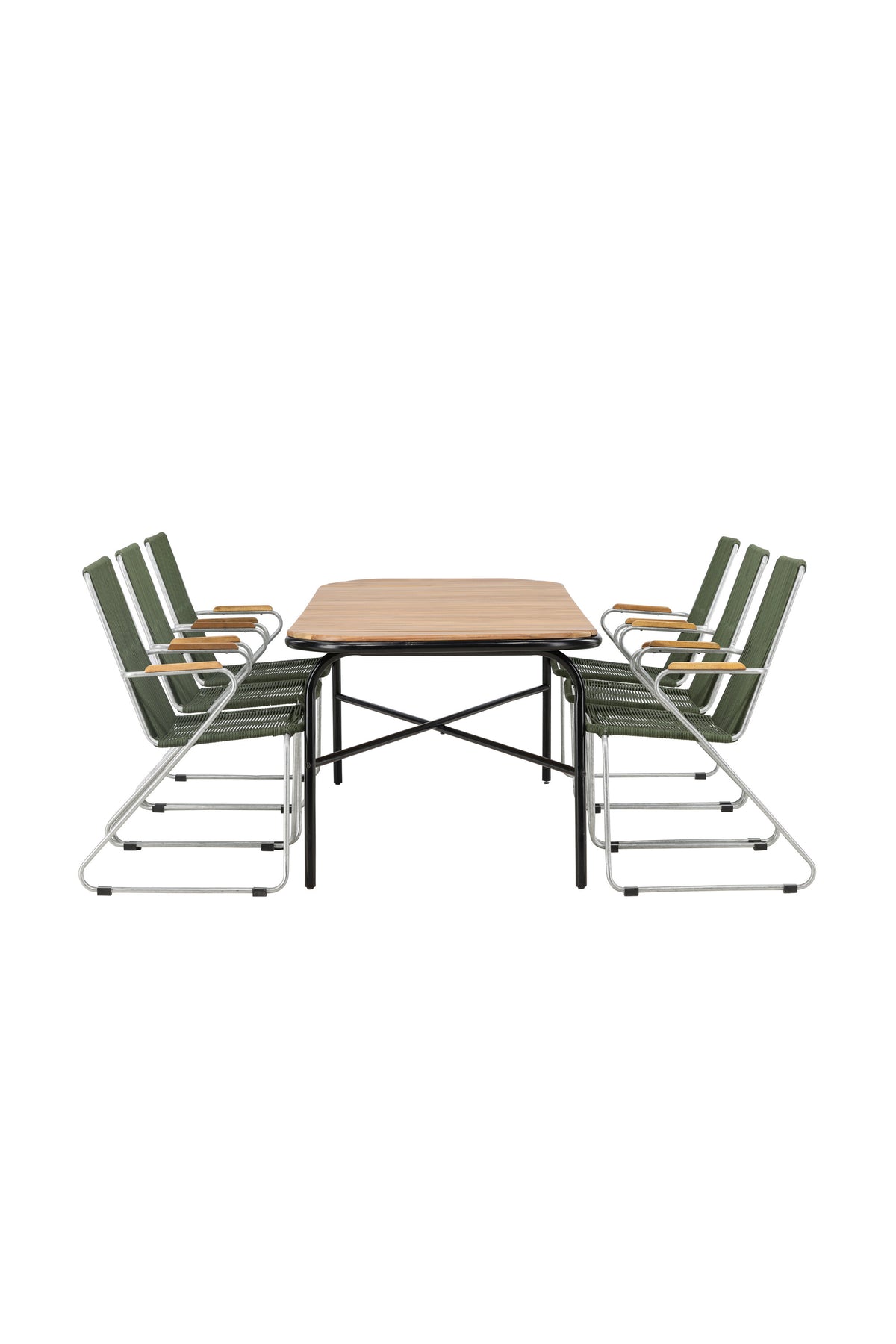 Holmbeck Matbord med Bois Stolarna – Bord: 75x200x90 Stol: 63x93x60