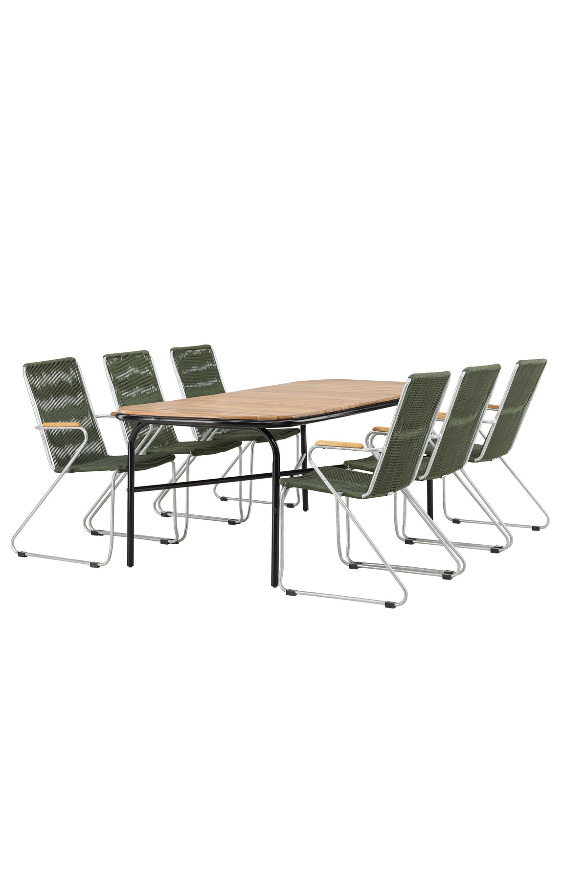 Holmbeck Matbord med Bois Stolarna – Bord: 75x200x90 Stol: 63x93x60