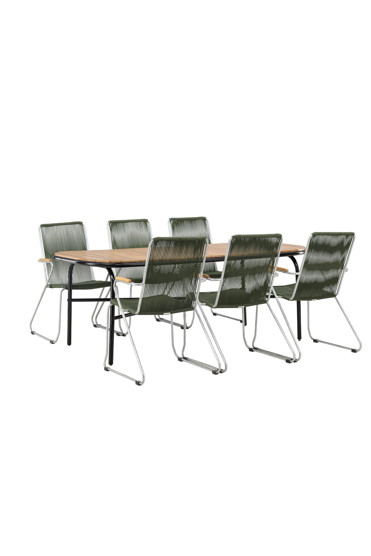 Holmbeck Matbord med Bois Stolarna – Bord: 75x200x90 Stol: 63x93x60