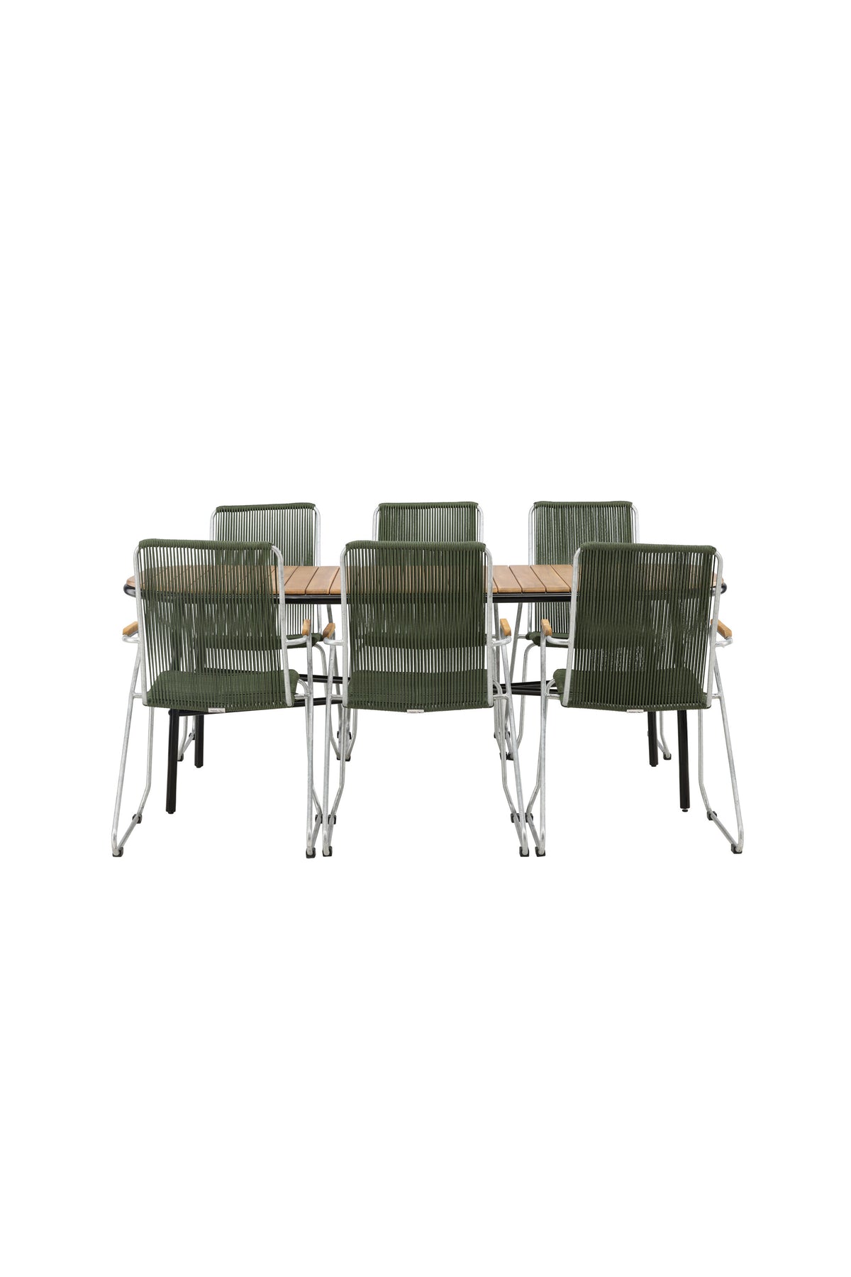 Holmbeck Matbord med Bois Stolarna – Bord: 75x200x90 Stol: 63x93x60