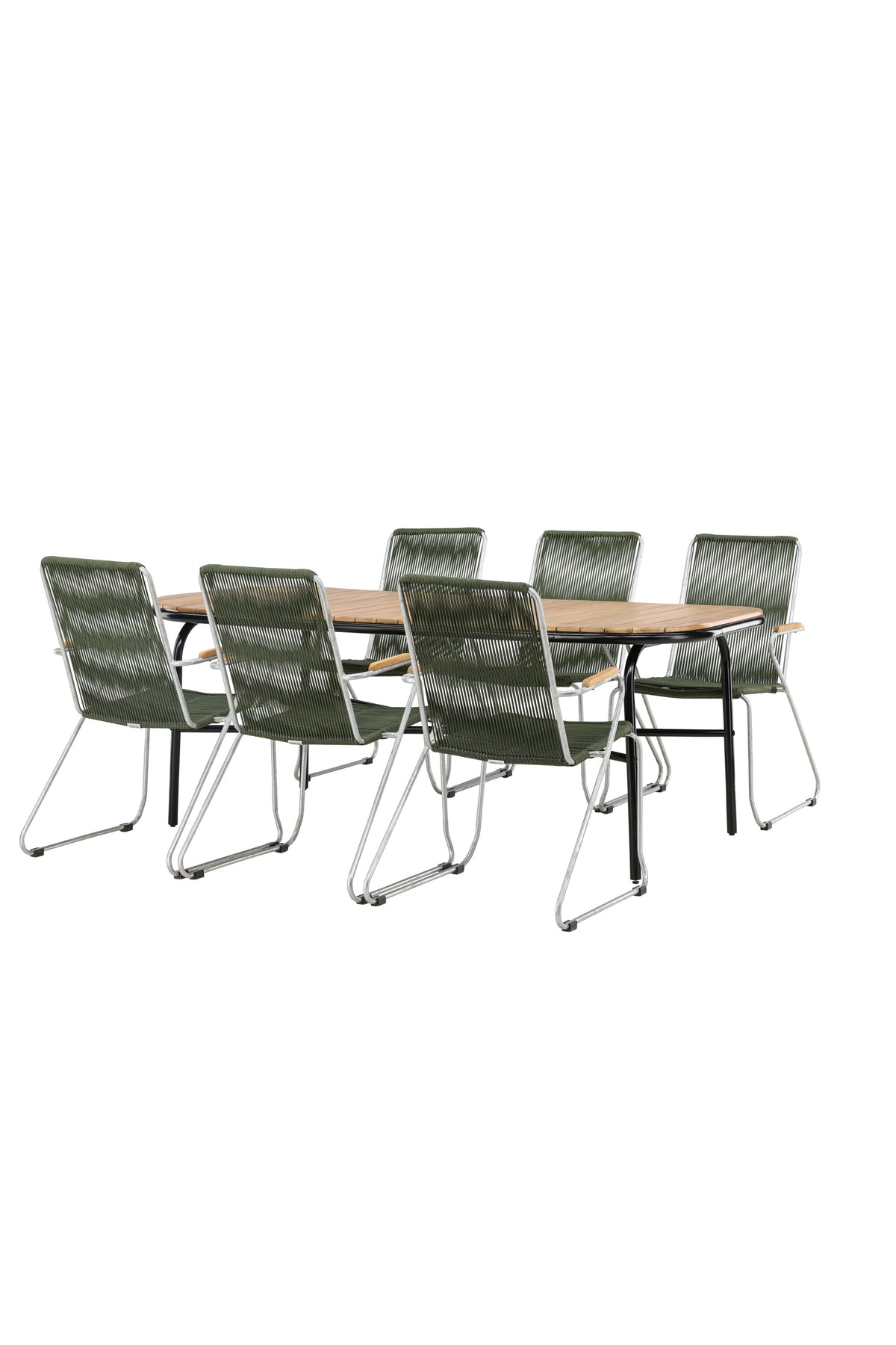 Holmbeck Matbord med Bois Stolarna – Bord: 75x200x90 Stol: 63x93x60