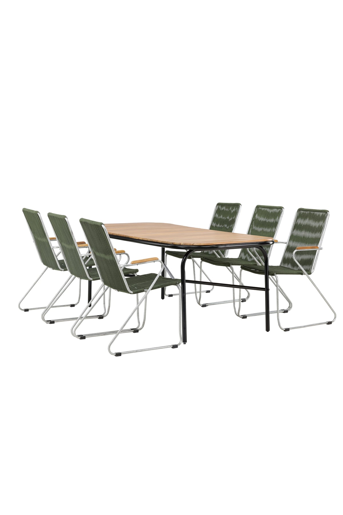 Holmbeck Matbord med Bois Stolarna – Bord: 75x200x90 Stol: 63x93x60