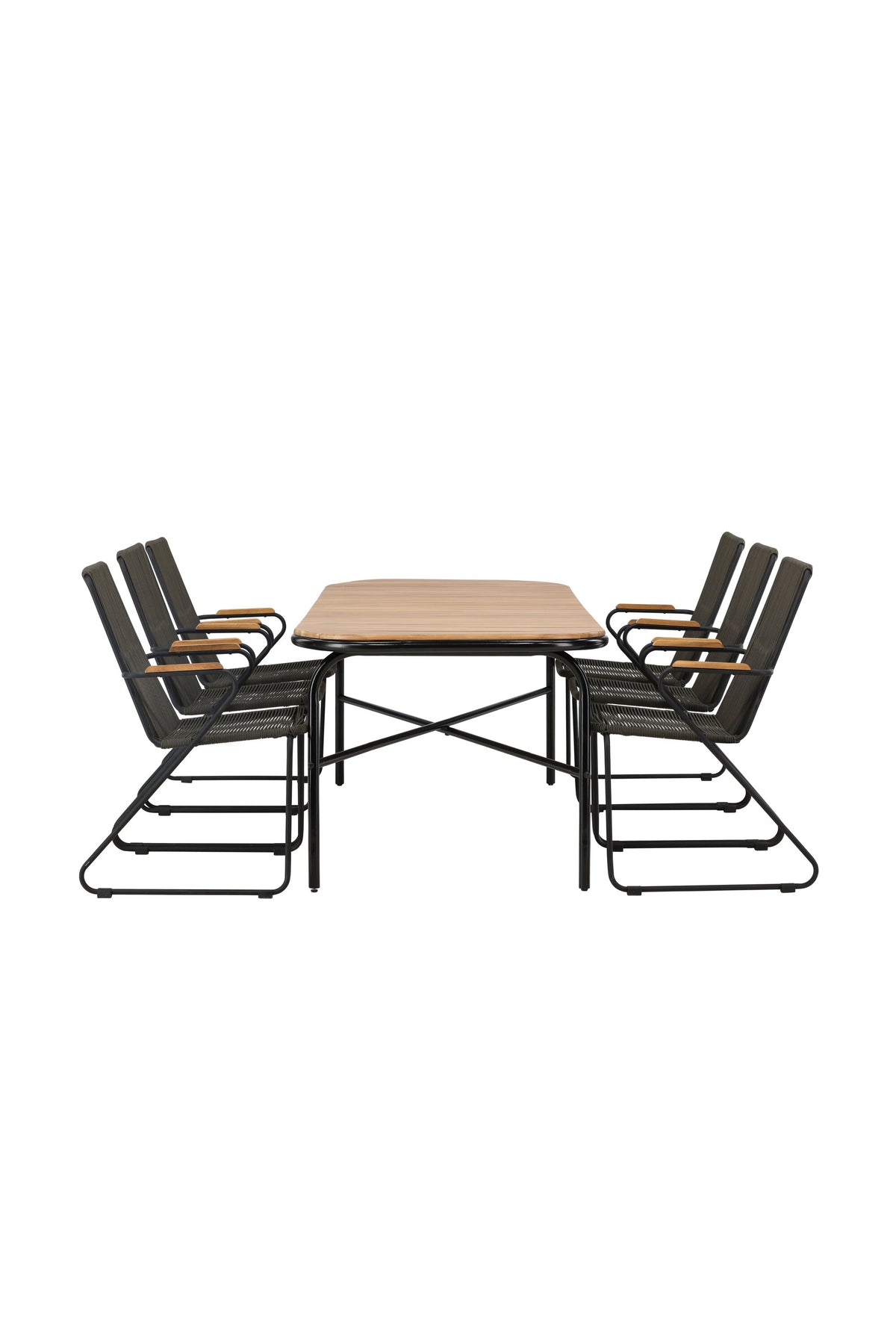 Holmbeck Matbord med Bois Stolarna – Bord: 75x200x90 Stol: 63x93x60