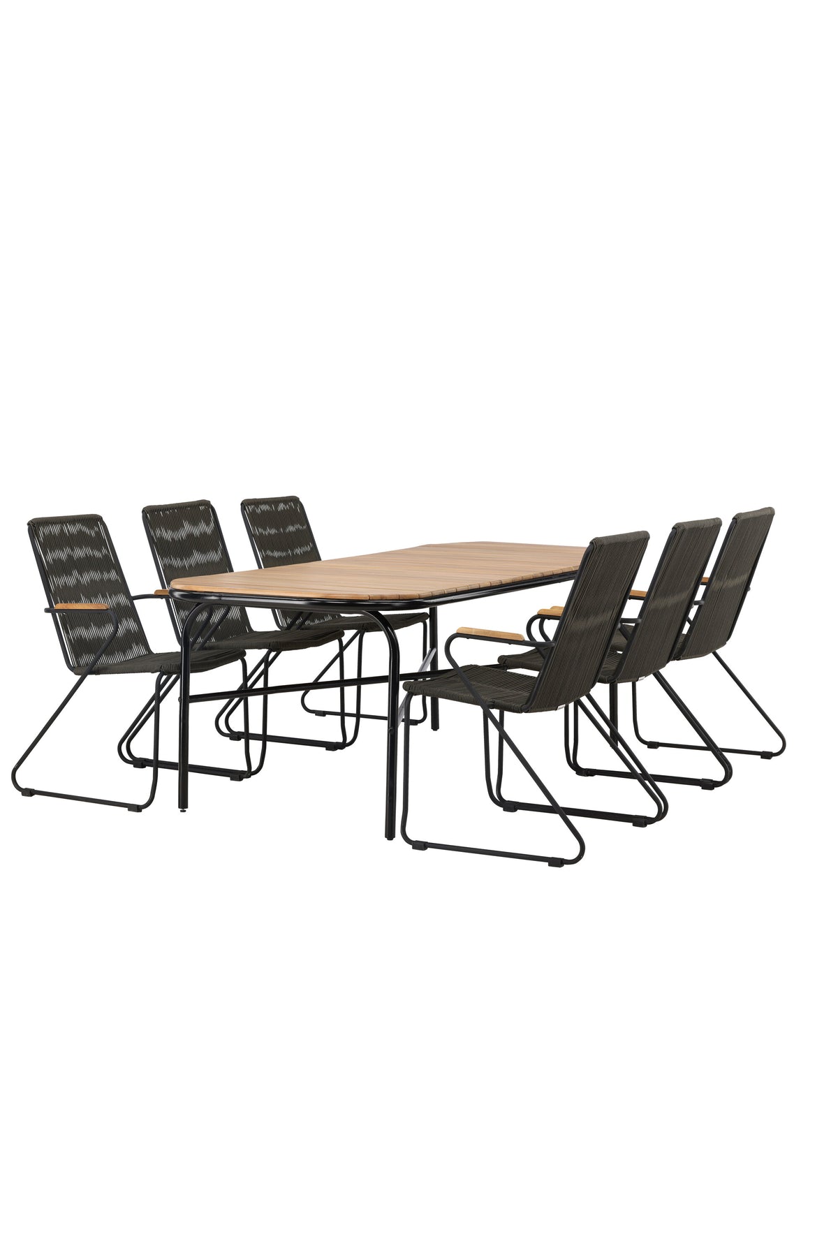 Holmbeck Matbord med Bois Stolarna – Bord: 75x200x90 Stol: 63x93x60