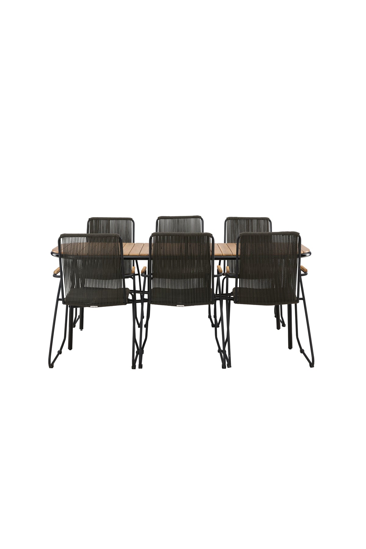 Holmbeck Matbord med Bois Stolarna – Bord: 75x200x90 Stol: 63x93x60