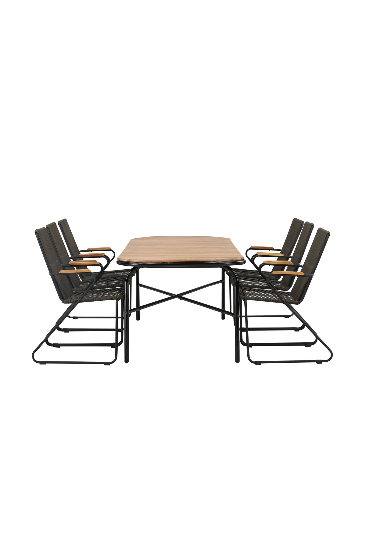 Holmbeck Matbord med Bois Stolarna – Bord: 75x200x90 Stol: 63x93x60