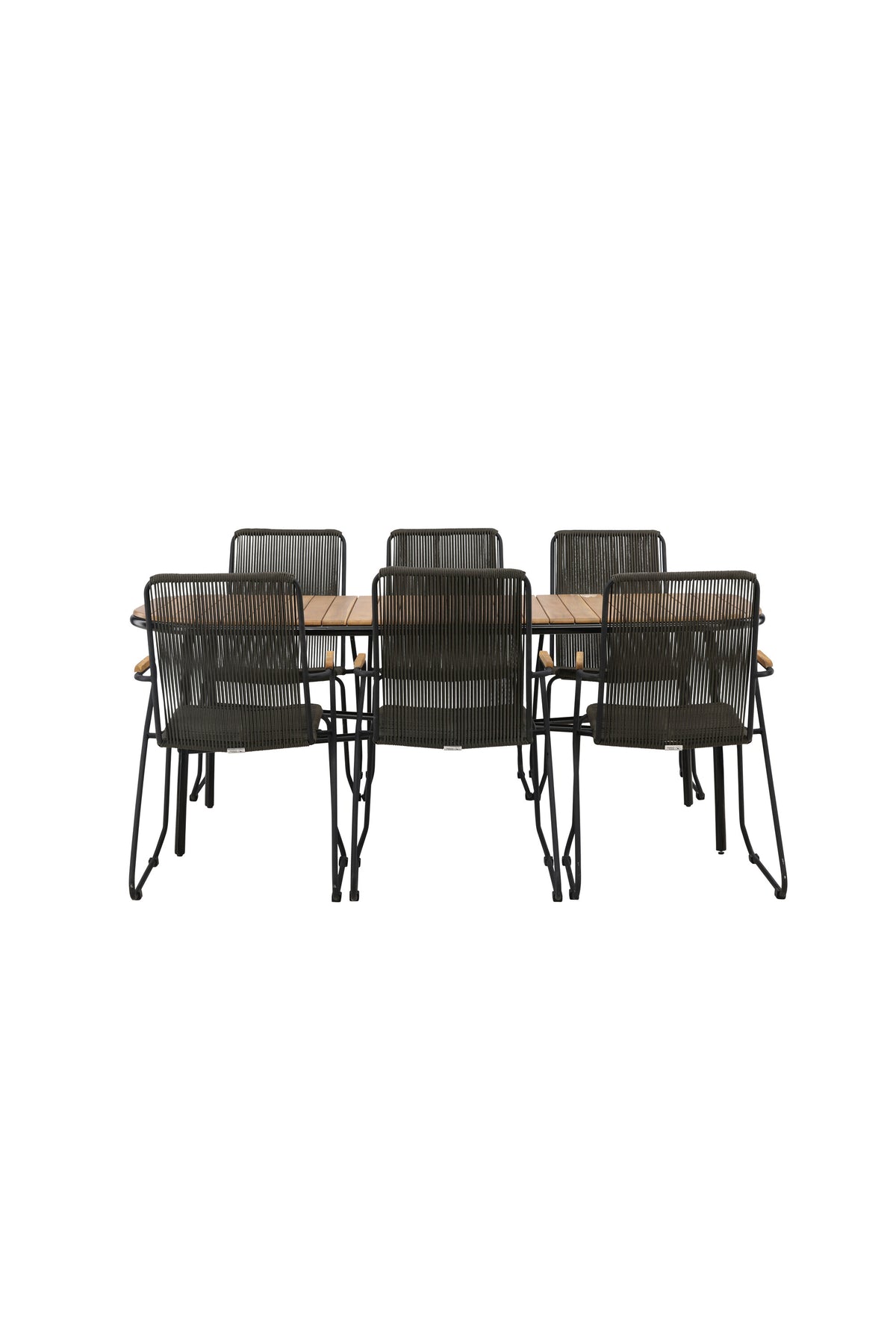 Holmbeck Matbord med Bois Stolarna – Bord: 75x200x90 Stol: 63x93x60