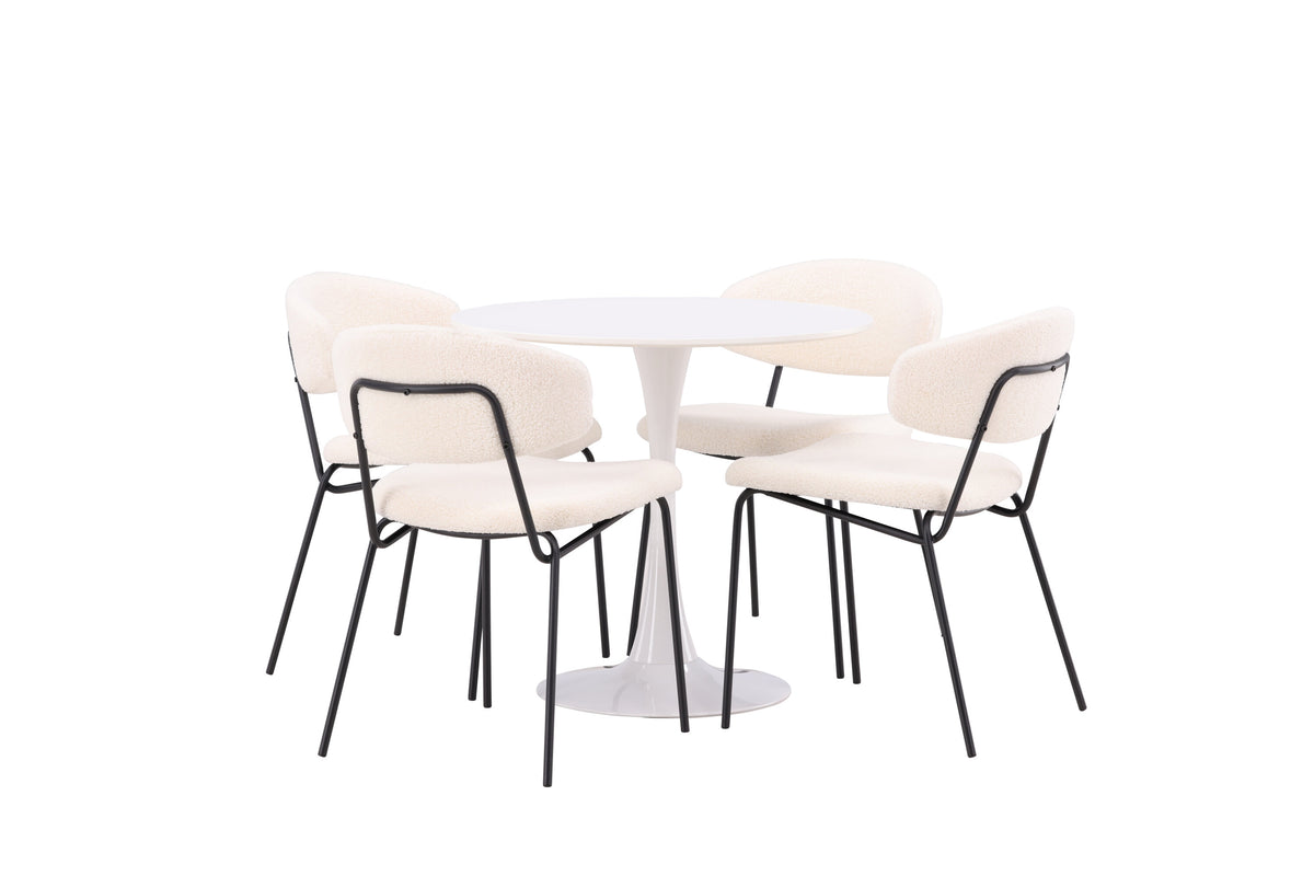 Hamden Matbord med Chico Stolarna