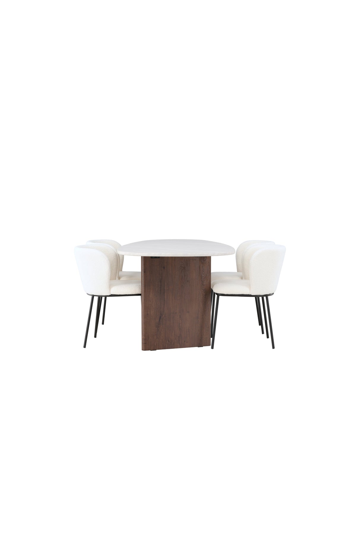Grönvik Matbord med Edina Stolarna – Bord: 75x180x90 Stol: 56x76x55