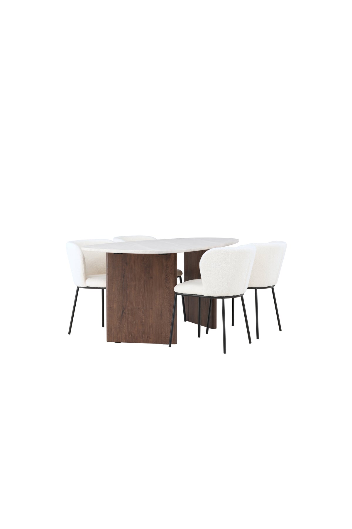 Grönvik Matbord med Edina Stolarna – Bord: 75x180x90 Stol: 56x76x55