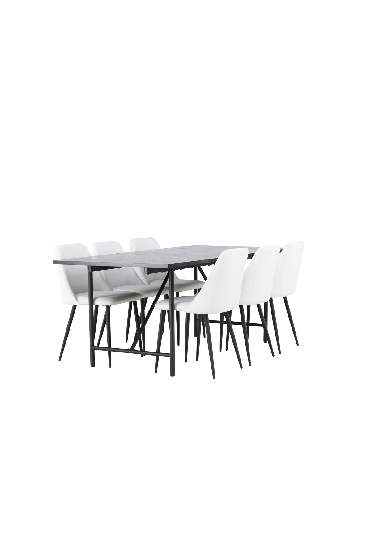 Astrid Matbord med Night Stolarna – Bord: 75x200x90 Stol: 56x87x49