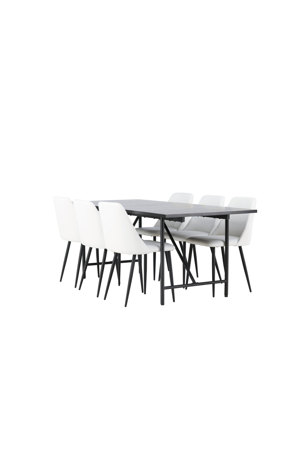 Astrid Matbord med Night Stolarna – Bord: 75x200x90 Stol: 56x87x49