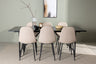 Astrid Matbord med Polar Stolarna – Bord: 75x200x90 Stol: 52x90x45