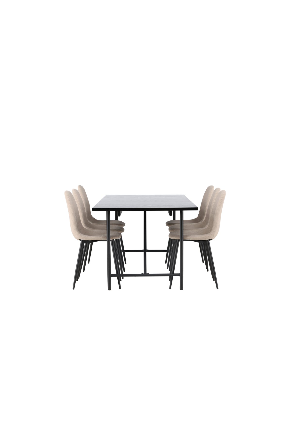 Astrid Matbord med Polar Stolarna – Bord: 75x200x90 Stol: 52x90x45