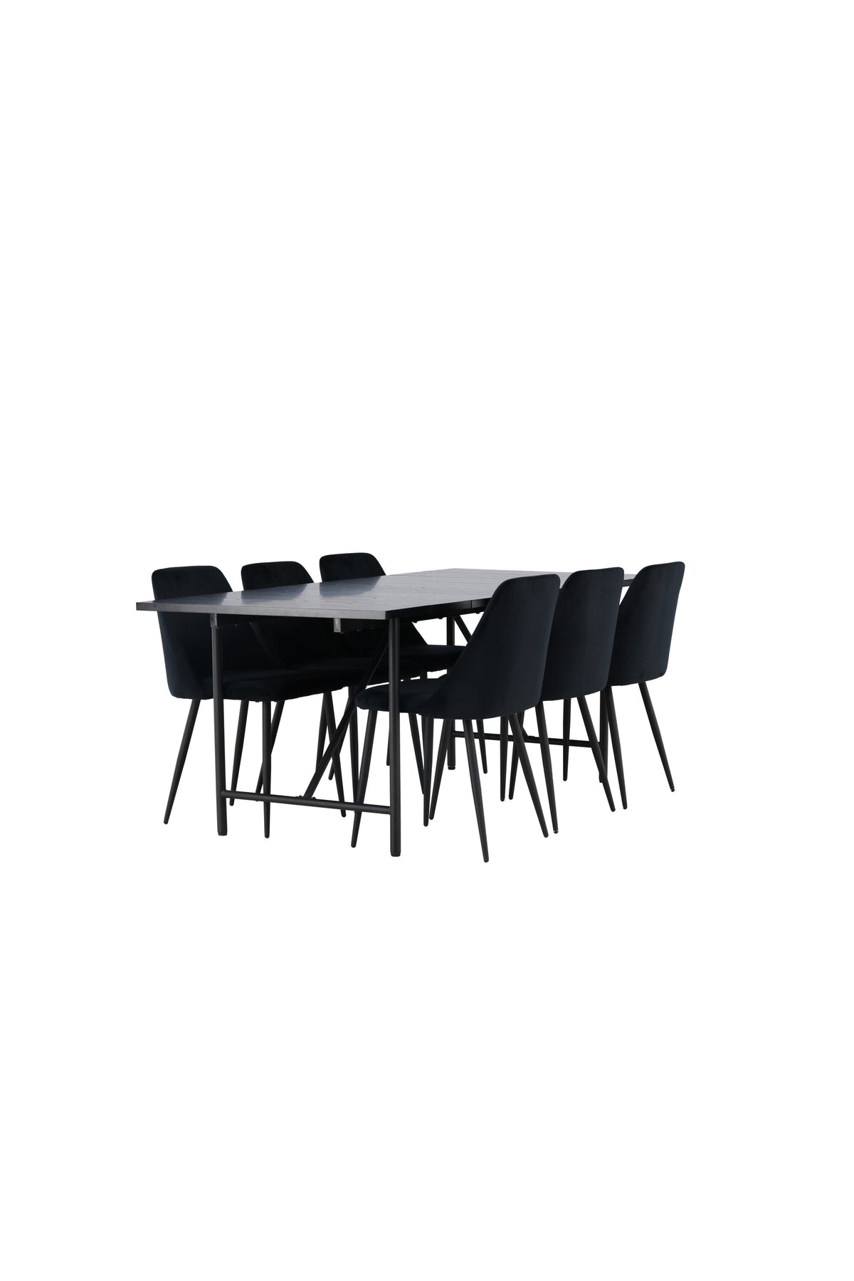 Astrid Matbord med Night Stolarna – Bord: 75x200x90 Stol: 56x87x49