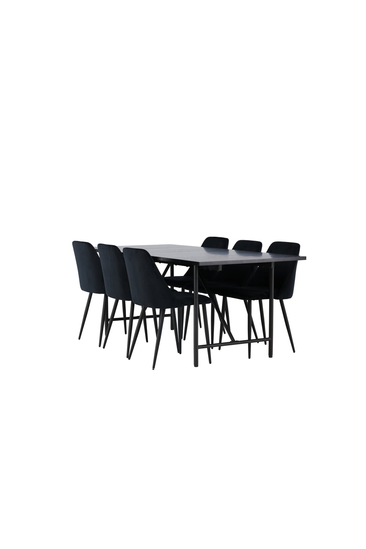 Astrid Matbord med Night Stolarna – Bord: 75x200x90 Stol: 56x87x49