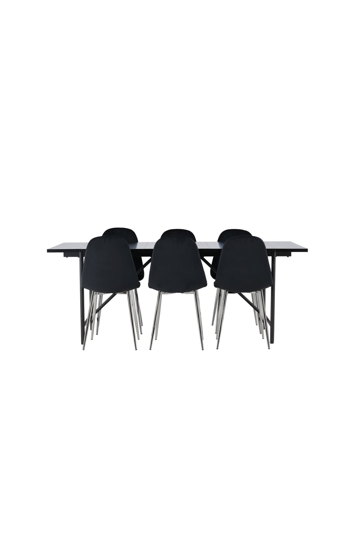 Astrid Matbord med Polar Stolarna – Bord: 75x200x90 Stol: 52x90x45