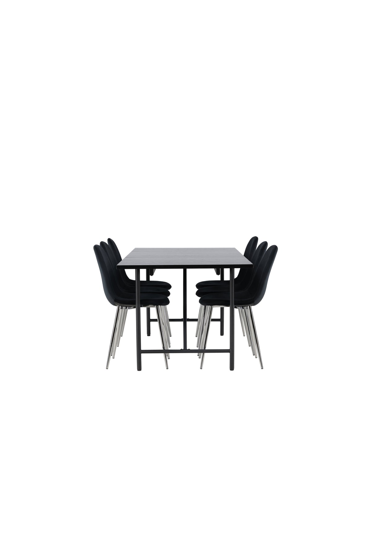 Astrid Matbord med Polar Stolarna – Bord: 75x200x90 Stol: 52x90x45
