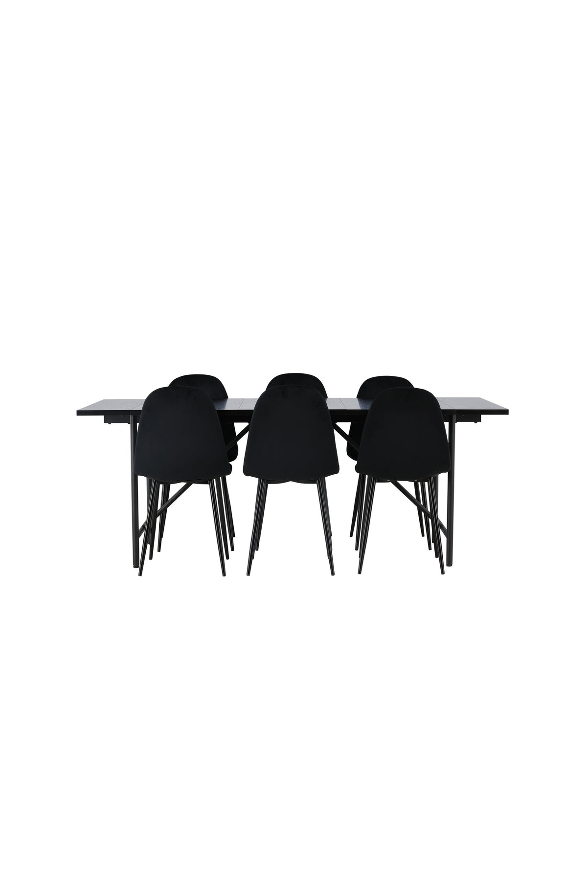 Astrid Matbord med Polar Stolarna – Bord: 75x200x90 Stol: 53,3x88x44