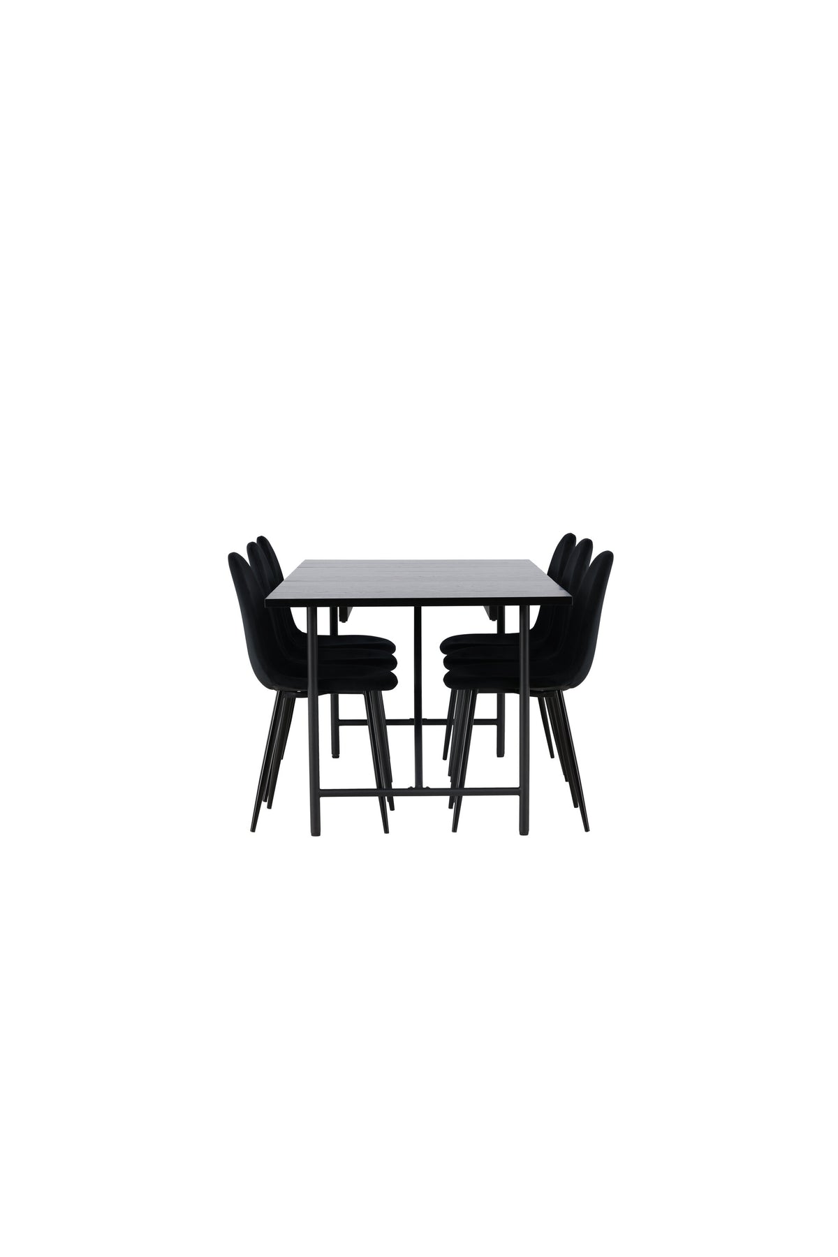 Astrid Matbord med Polar Stolarna – Bord: 75x200x90 Stol: 53,3x88x44