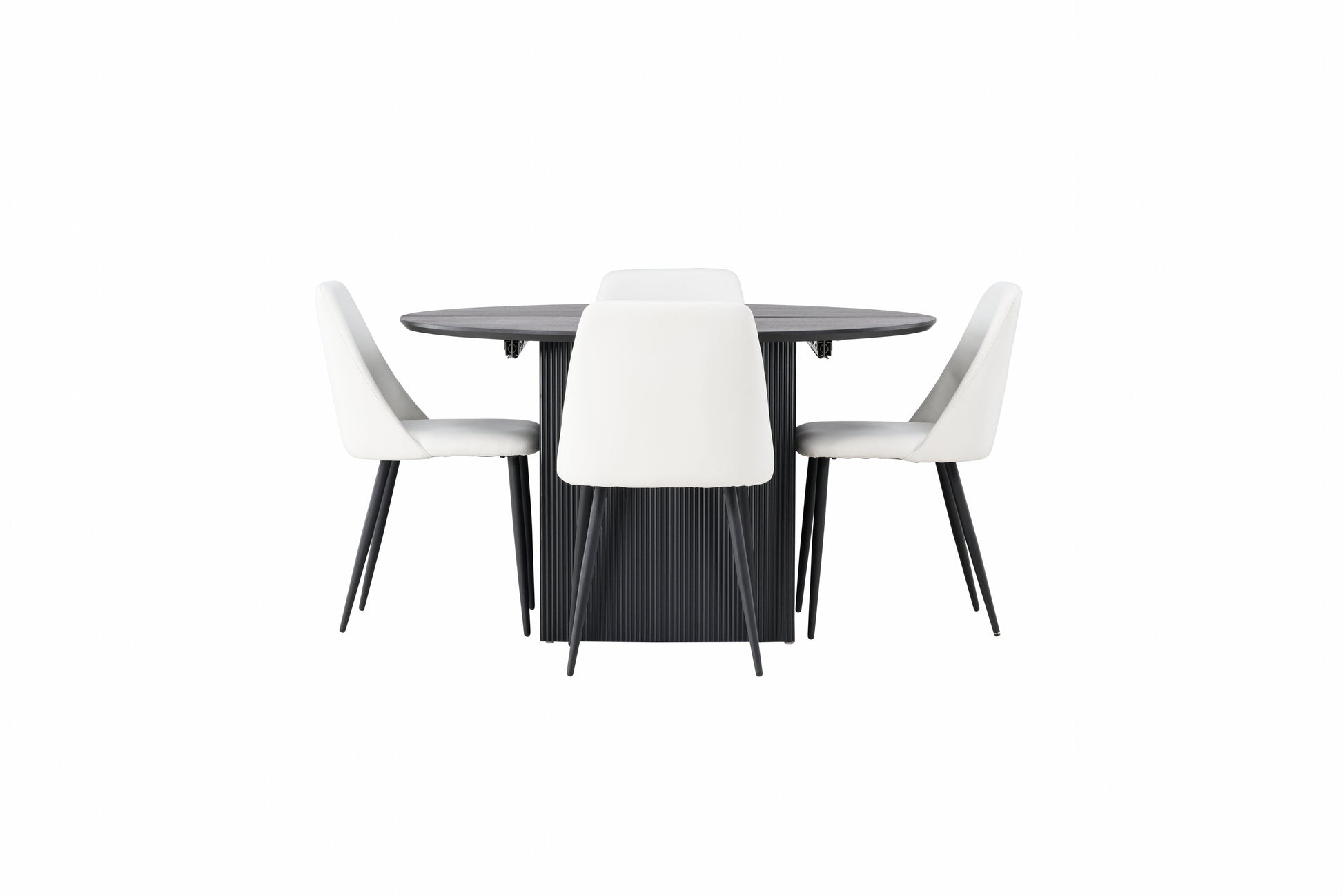 Matilda Matbord med Night Stolarna – Bord: ⌀130 Stol: 56x87x49