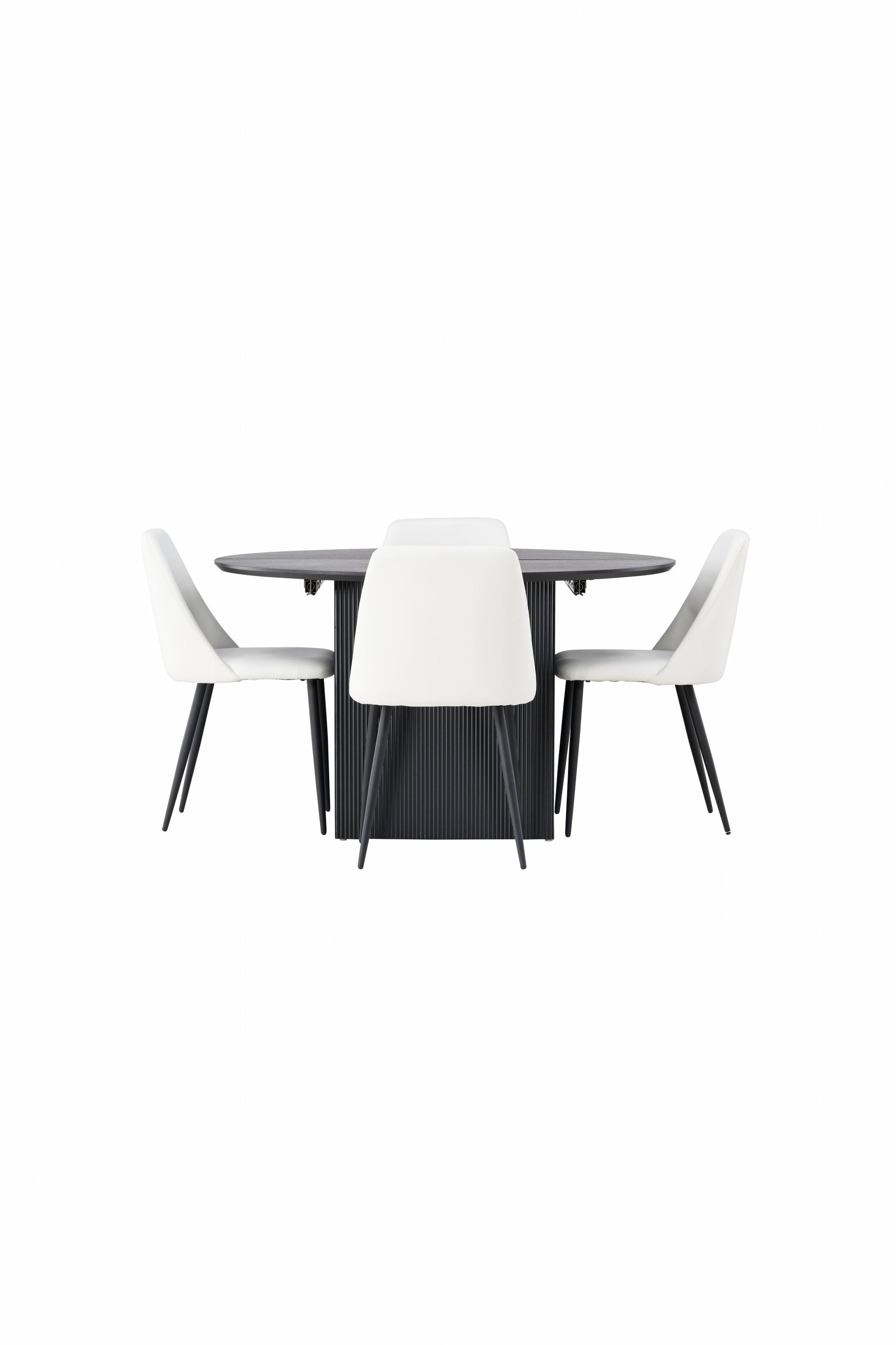Matilda Matbord med Night Stolarna – Bord: ⌀130 Stol: 56x87x49