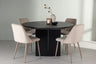 Matilda Matbord med Night Stolarna – Bord: ⌀130 Stol: 56x87x49