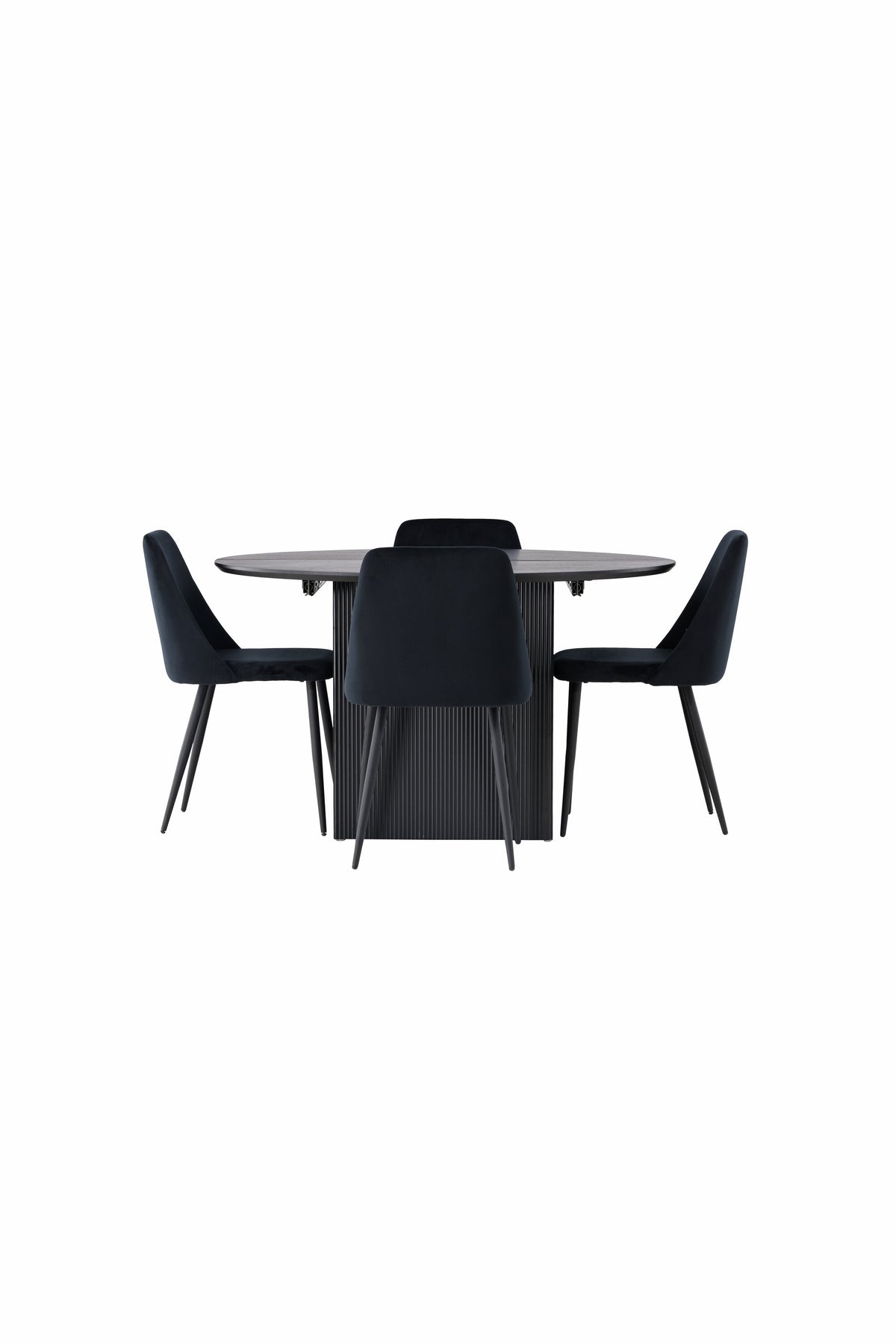Matilda Matbord med Night Stolarna – Bord: ⌀130 Stol: 56x87x49
